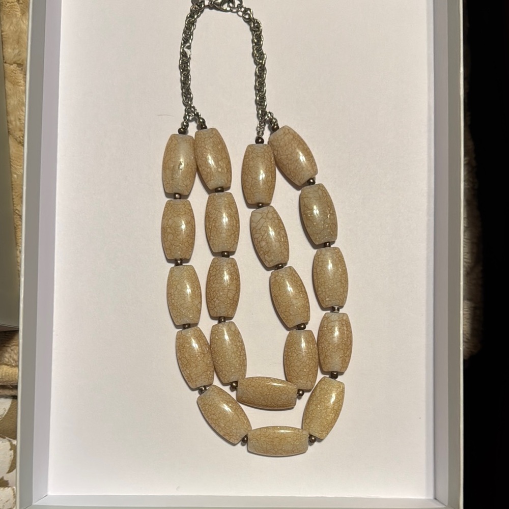 Banana Republic Gold Double-Strand Necklace